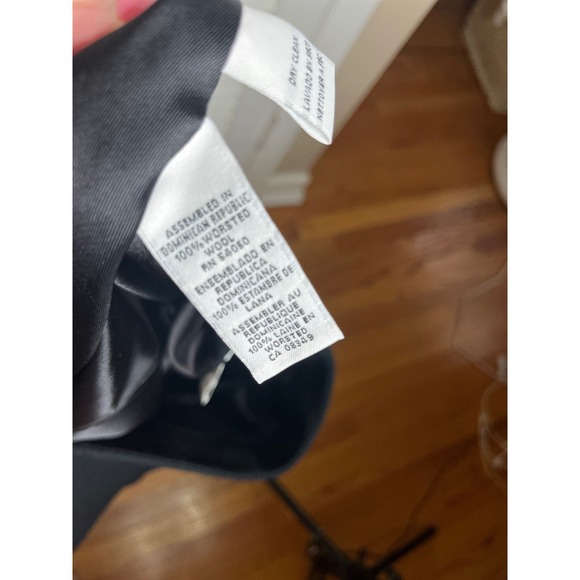 Vintage Rena Rowan for Saville Black Wool Jacket Button Front L READ - Picture 6 of 6